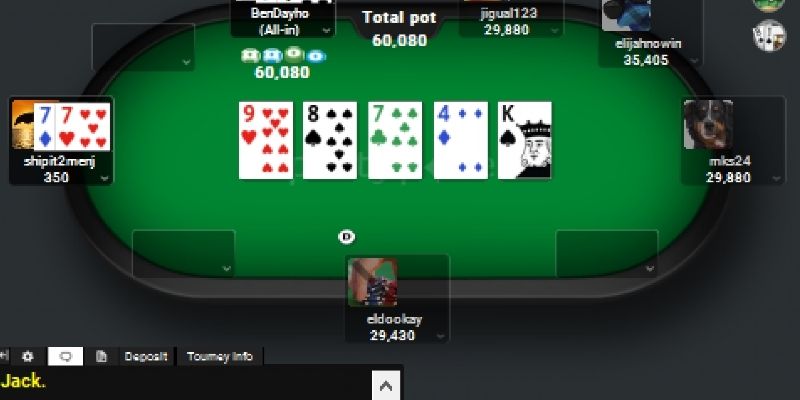 Chia sẻ vòng chơi trong 1 ván poker online